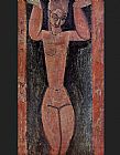 Amedeo Modigliani Canvas Paintings - Caryatid 2